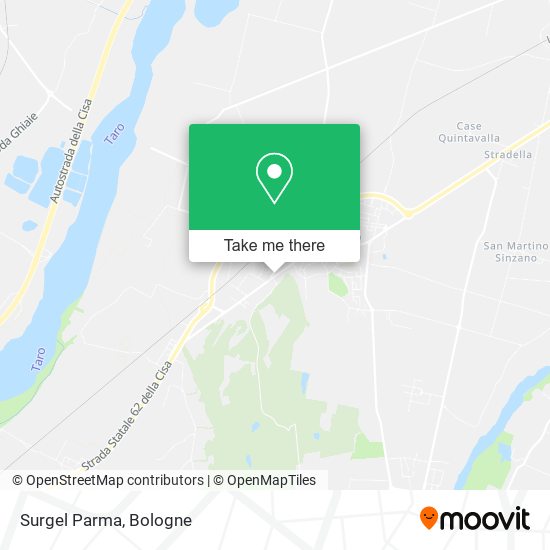 Surgel Parma map