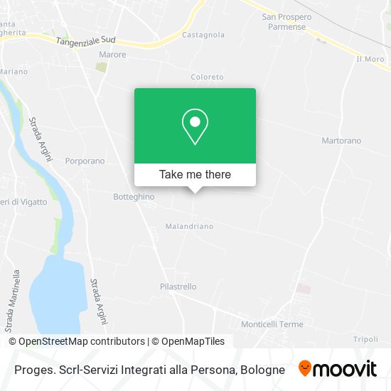 Proges. Scrl-Servizi Integrati alla Persona map