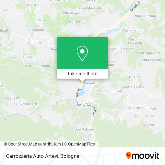 Carrozzeria Auto Artevi map