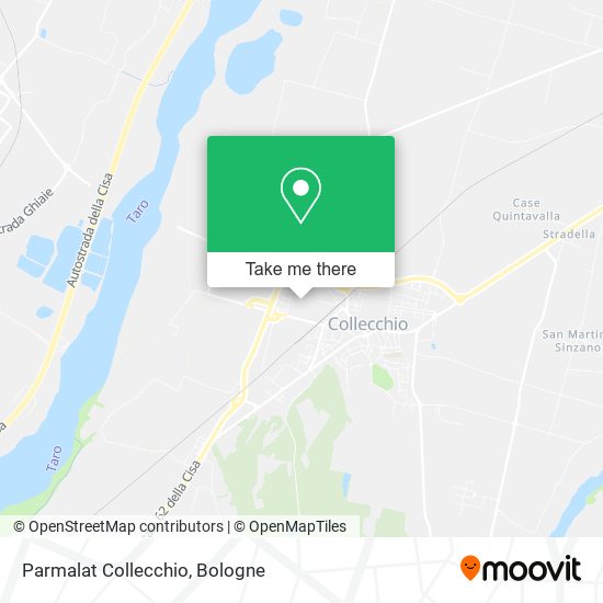 Parmalat Collecchio map