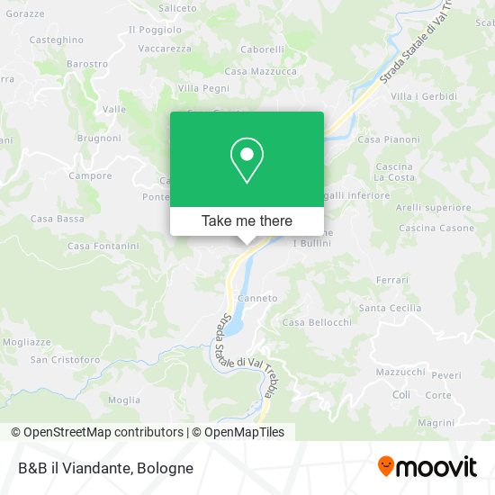 B&B il Viandante map