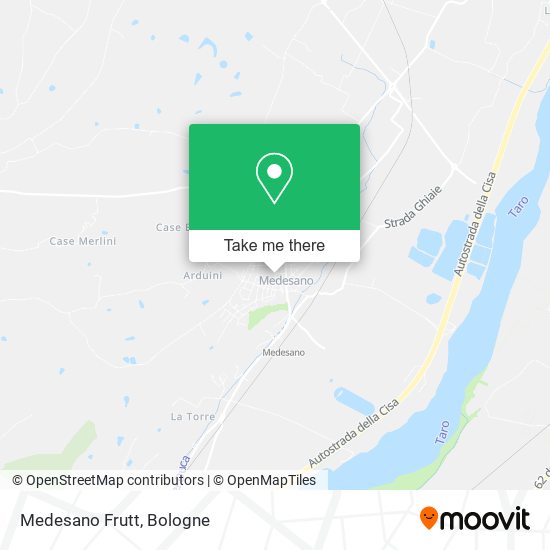 Medesano Frutt map