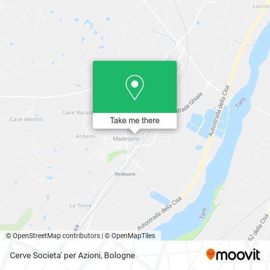 Cerve Societa' per Azioni map