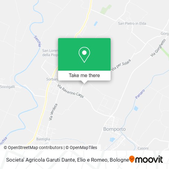 Societa' Agricola Garuti Dante, Elio e Romeo map