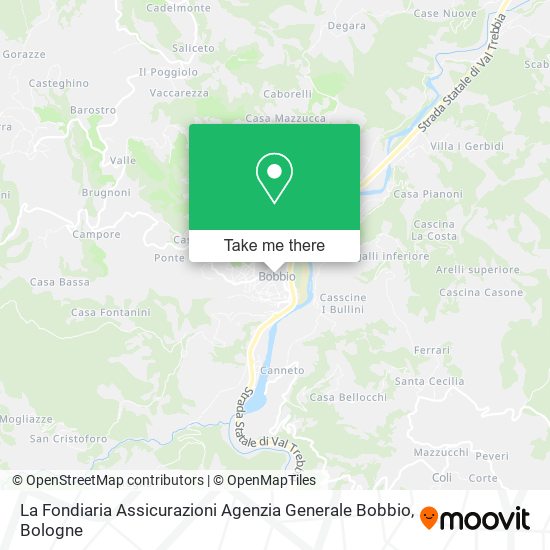 La Fondiaria Assicurazioni Agenzia Generale Bobbio map