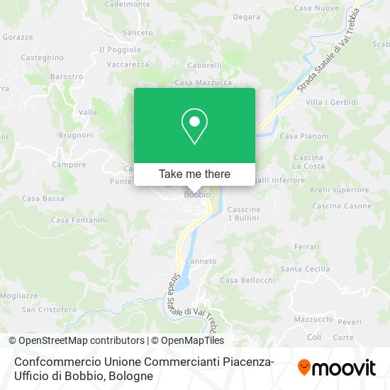 Confcommercio Unione Commercianti Piacenza-Ufficio di Bobbio map