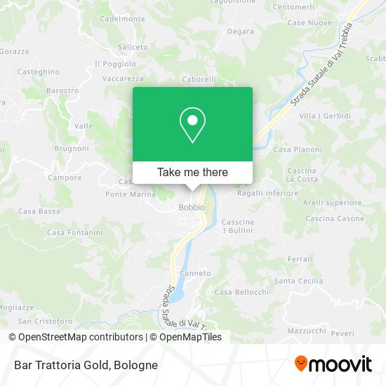 Bar Trattoria Gold map