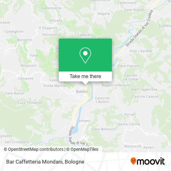 Bar Caffetteria Mondani map