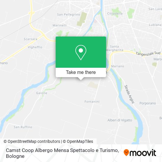 Camst Coop Albergo Mensa Spettacolo e Turismo map