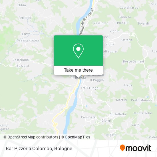 Bar Pizzeria Colombo map