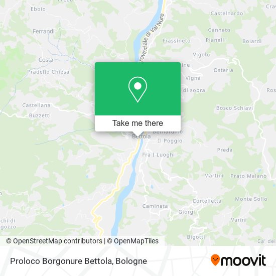 Proloco Borgonure Bettola map