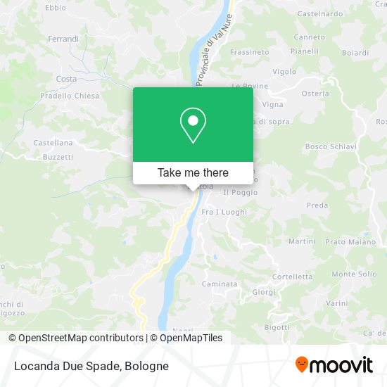 Locanda Due Spade map