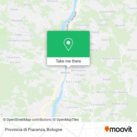 Provincia di Piacenza map