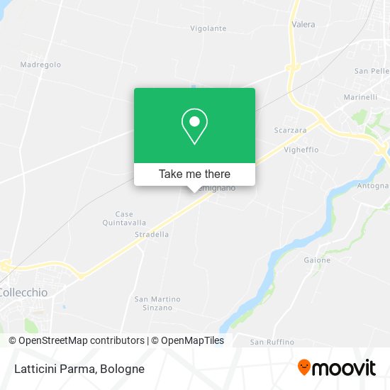 Latticini Parma map