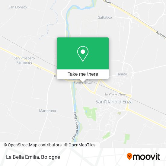 La Bella Emilia map