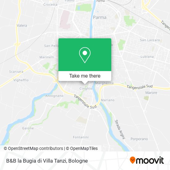 B&B la Bugia di Villa Tanzi map