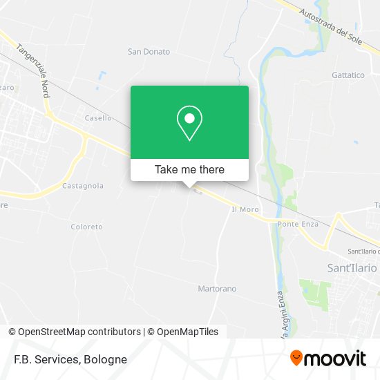 F.B. Services map