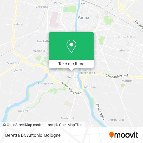 Beretta Dr. Antonio map