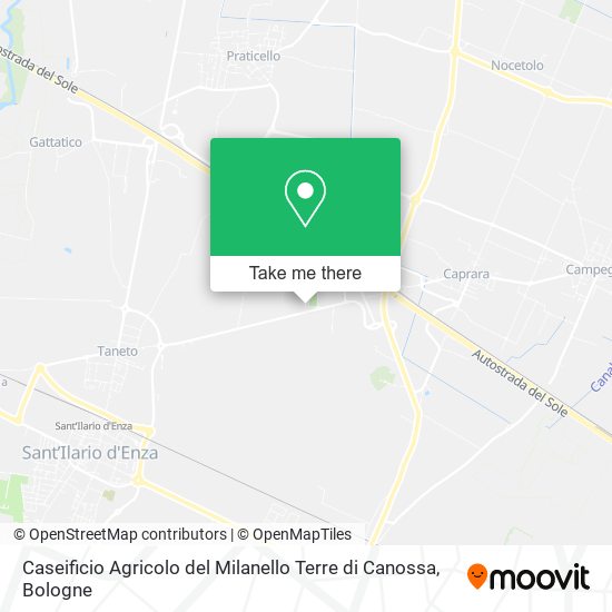 Caseificio Agricolo del Milanello Terre di Canossa map