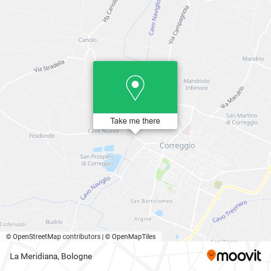La Meridiana map