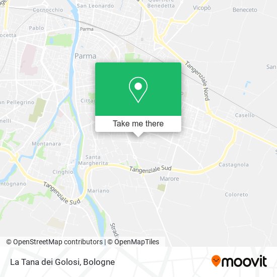 La Tana dei Golosi map