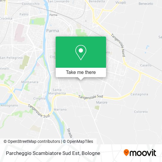 Parcheggio Scambiatore Sud Est map