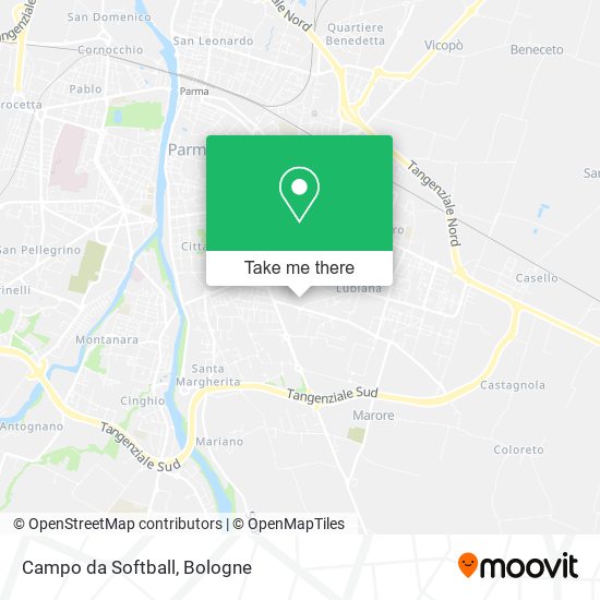 Campo da Softball map