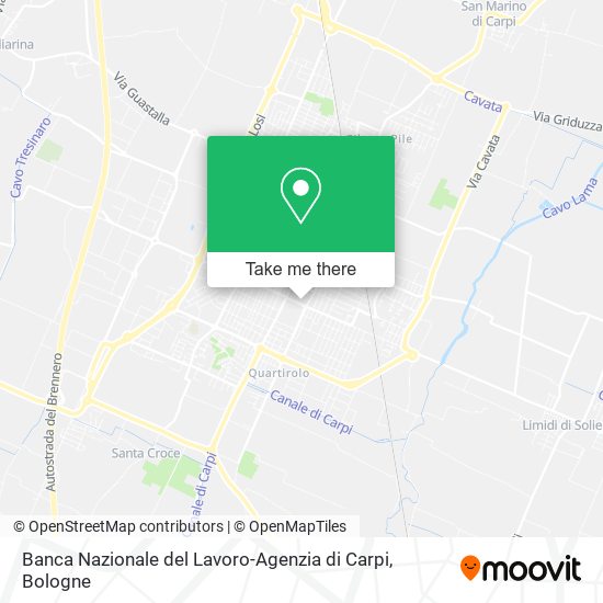 Banca Nazionale del Lavoro-Agenzia di Carpi map