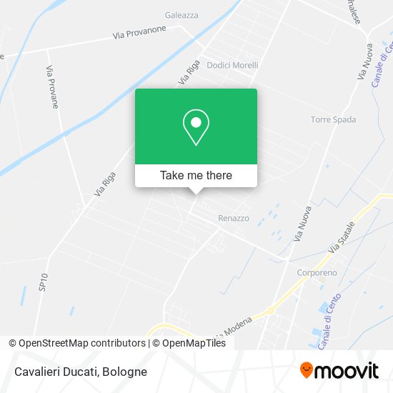 Cavalieri Ducati map