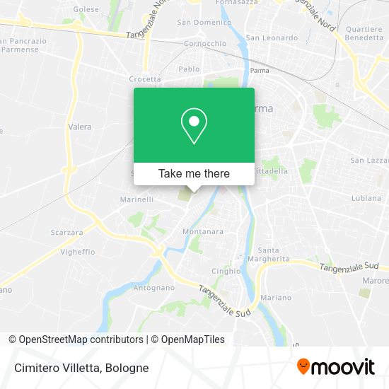 Cimitero Villetta map