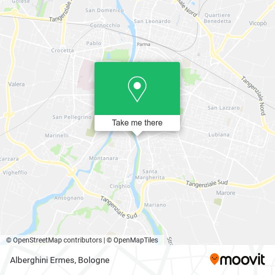 Alberghini Ermes map