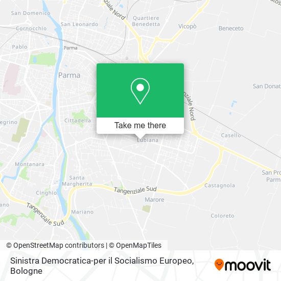 Sinistra Democratica-per il Socialismo Europeo map