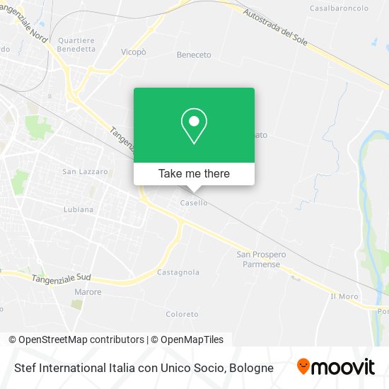 Stef International Italia con Unico Socio map
