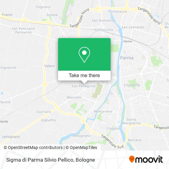 Sigma di Parma Silvio Pellico map