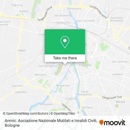 Anmic. Aociazione Nazionale Mutilati e Invalidi Civili map