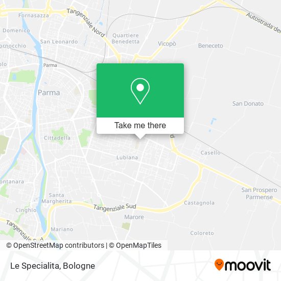 Le Specialita map