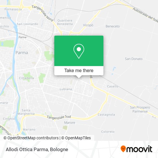 Allodi Ottica Parma map