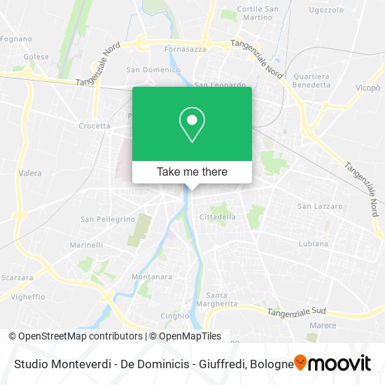 Studio Monteverdi - De Dominicis - Giuffredi map