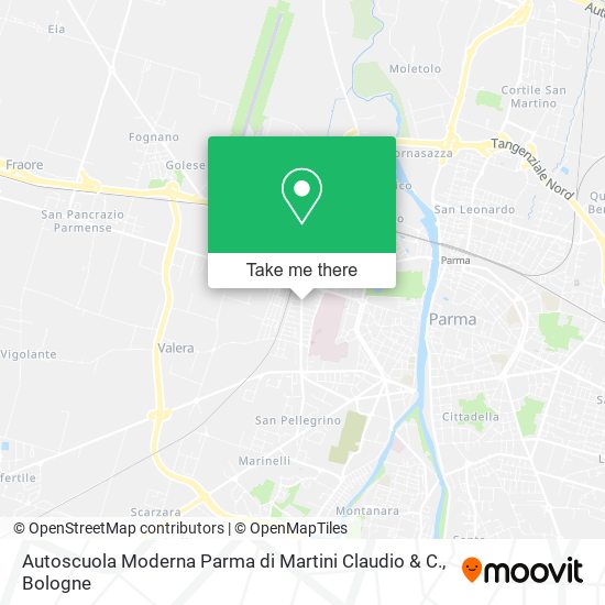 Autoscuola Moderna Parma di Martini Claudio & C. map