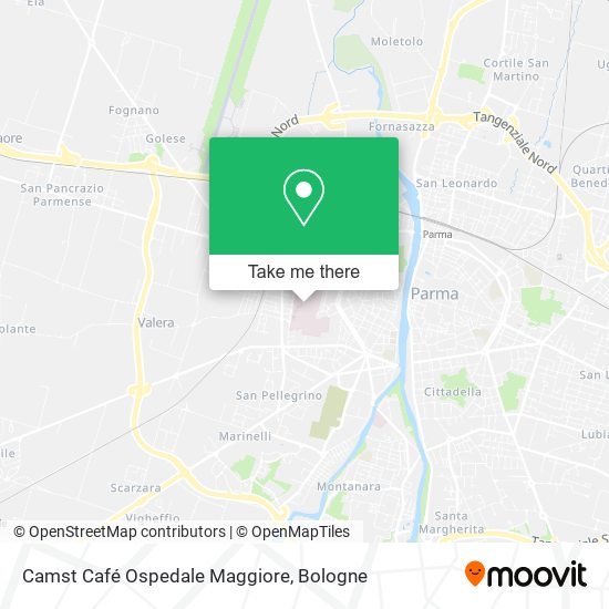 Camst Café Ospedale Maggiore map