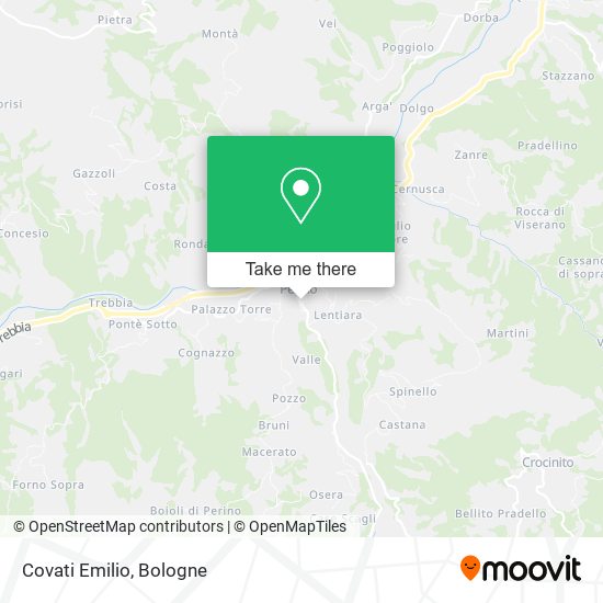 Covati Emilio map
