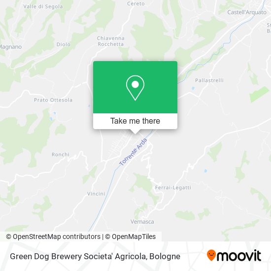 Green Dog Brewery Societa' Agricola map
