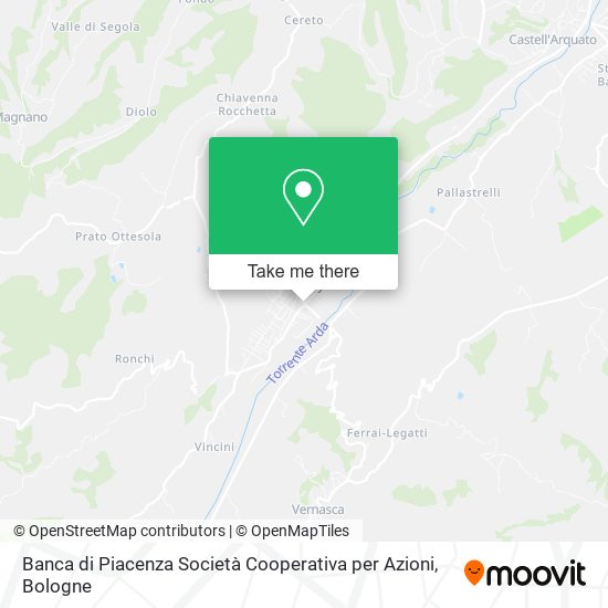 Banca di Piacenza Società Cooperativa per Azioni map