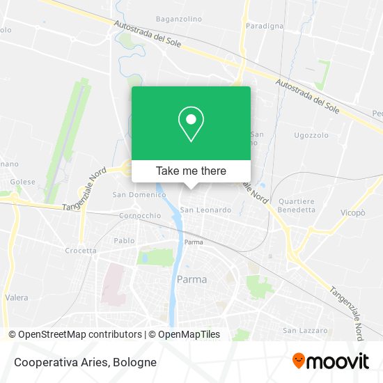Cooperativa Aries map