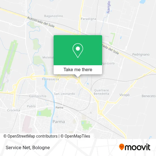 Service Net map
