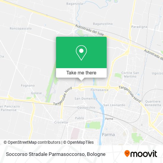 Soccorso Stradale Parmasoccorso map