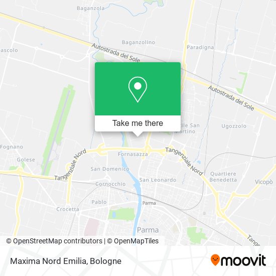 Maxima Nord Emilia map