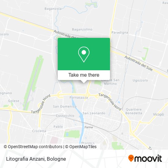 Litografia Anzani map