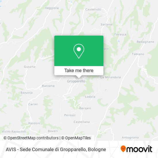 AVIS - Sede Comunale di Gropparello map