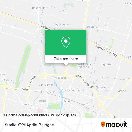 Stadio XXV Aprile map